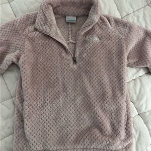 Columbia Plush Half-Zip Fleece Jacket - Dusty Pink